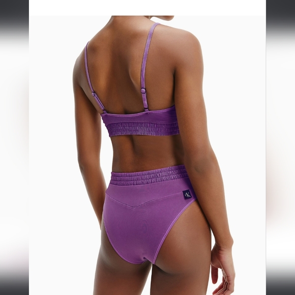 NWT Purple Calvin Klein swim set sz sm - Picture 9 of 9